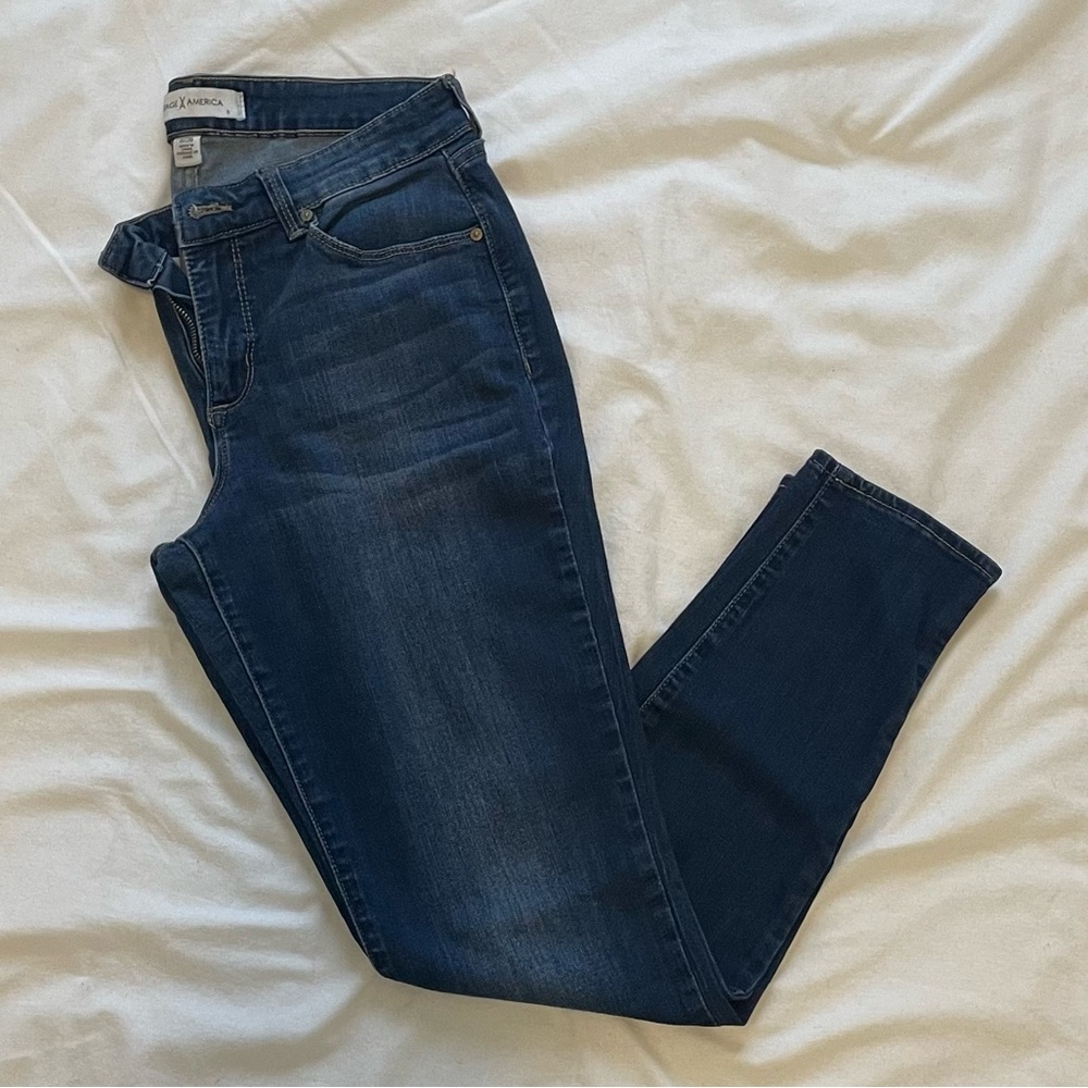 Curvy Blue Jeans